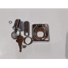 Fermeture inox tournante avec serrure