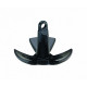Ancre de rivière PVC noir 6,8kg