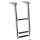 Echelle télescop. standard AISI316 noir 3 marches