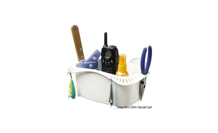 Porte-objet plastique blanche Cockpit Caddy