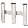 Support de canne AISI 316 fixation à paroi 3 canne